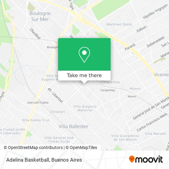 Mapa de Adelina Basketball