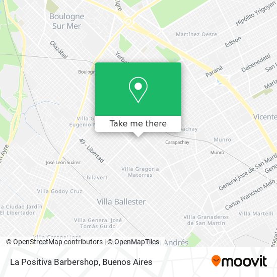 Mapa de La Positiva Barbershop