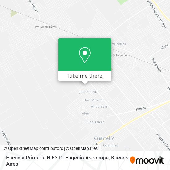 Mapa de Escuela Primaria N 63 Dr.Eugenio Asconape