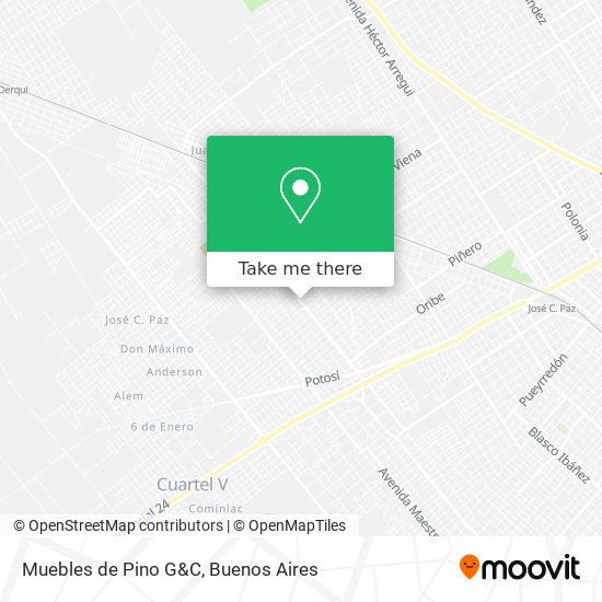 Muebles de Pino G&C map