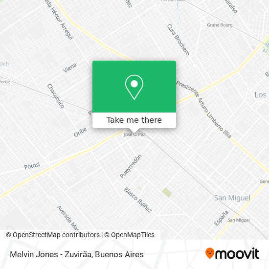 Mapa de Melvin Jones - Zuvirã­a