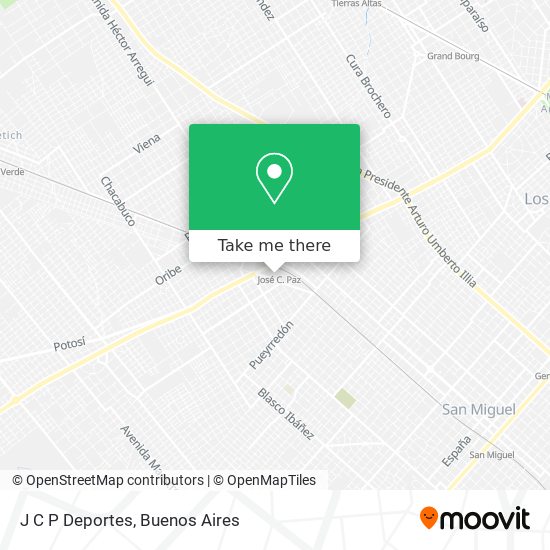 Mapa de J C P Deportes