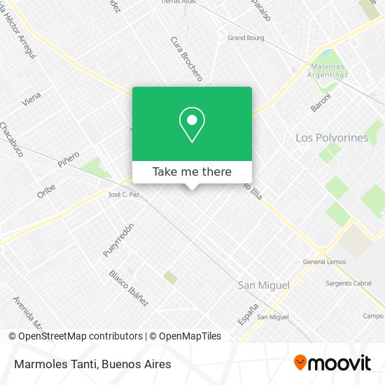 Marmoles Tanti map