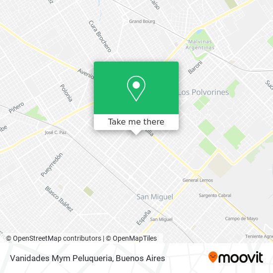 Vanidades Mym Peluqueria map