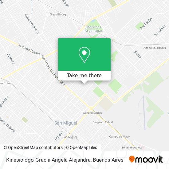 Kinesiologo-Gracia Angela Alejandra map