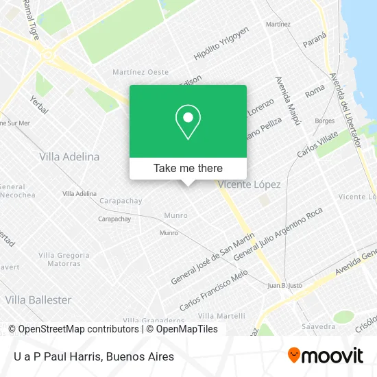 U a P Paul Harris map