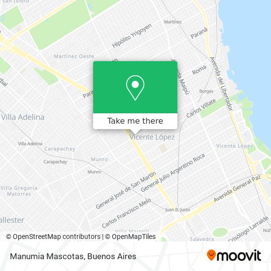 Mapa de Manumia Mascotas