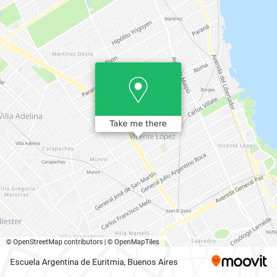 Escuela Argentina de Euritmia map