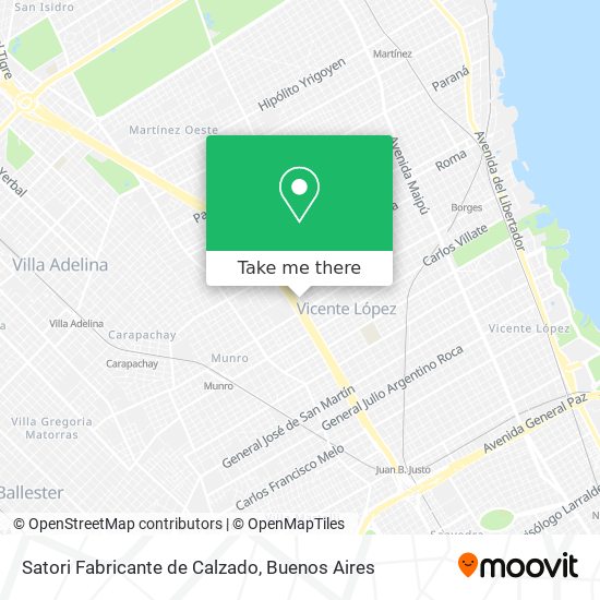 Mapa de Satori Fabricante de Calzado