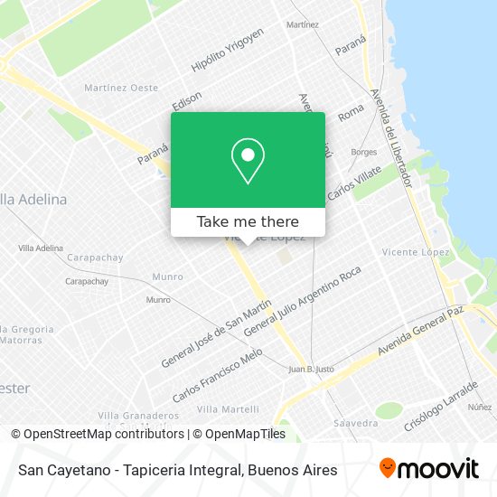 San Cayetano - Tapiceria Integral map