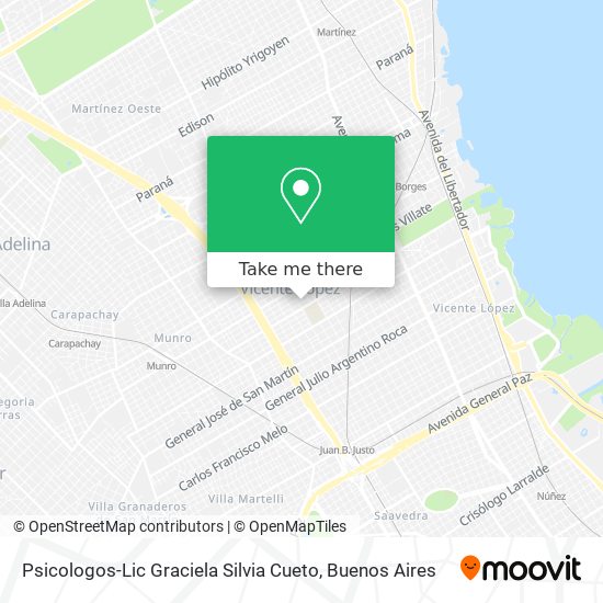Psicologos-Lic Graciela Silvia Cueto map