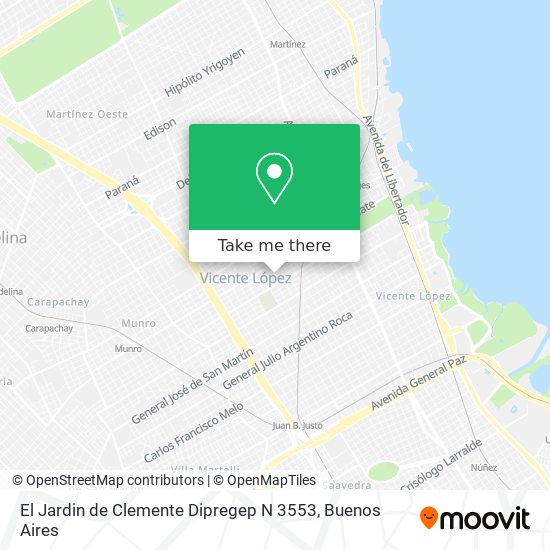 El Jardin de Clemente Dipregep N 3553 map