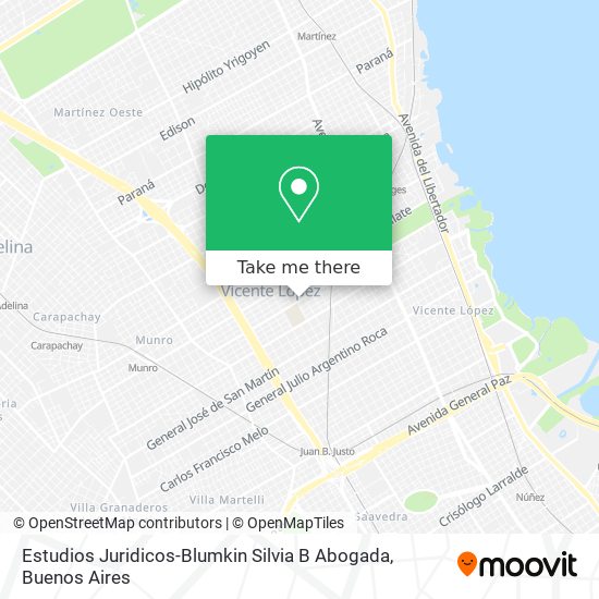 Estudios Juridicos-Blumkin Silvia B Abogada map