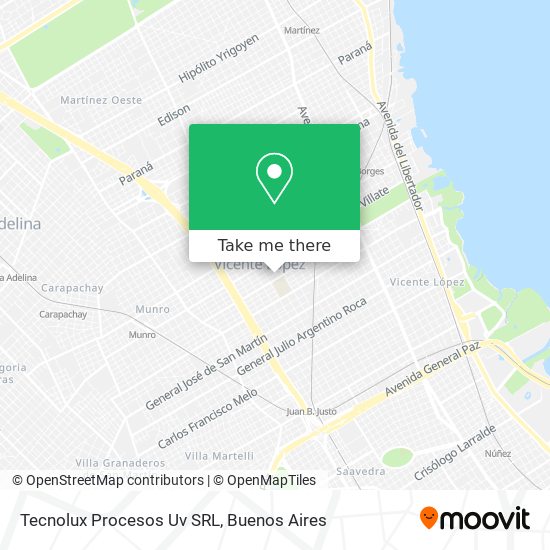 Tecnolux Procesos Uv SRL map