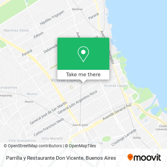 Parrilla y Restaurante Don Vicente map