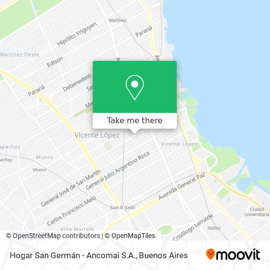 Mapa de Hogar San Germán - Ancomai S.A.
