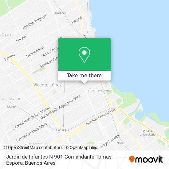 Jardin de Infantes N 901 Comandante Tomas Espora map