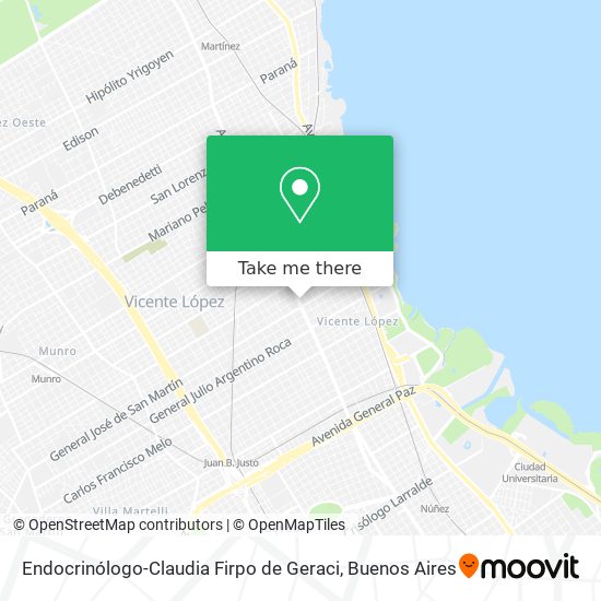 Endocrinólogo-Claudia Firpo de Geraci map