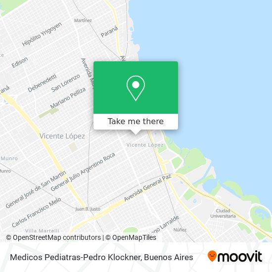 Medicos Pediatras-Pedro Klockner map