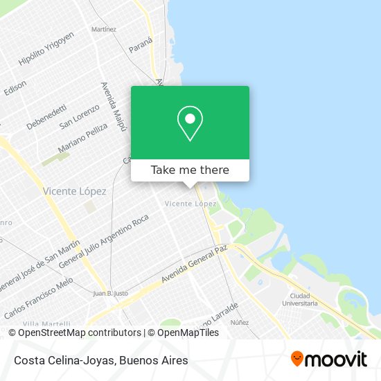 Costa Celina-Joyas map