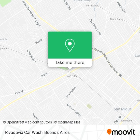 Rivadavia Car Wash map