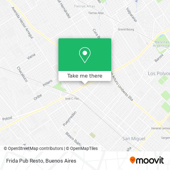 Frida Pub Resto map