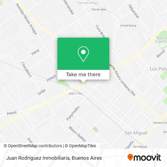 Juan Rodriguez Inmobiliaria map