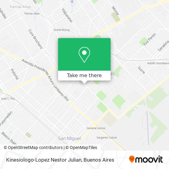 Kinesiologo-Lopez Nestor Julian map