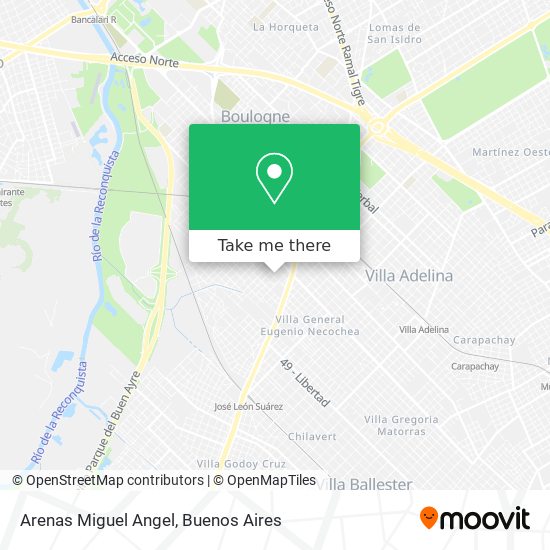 Arenas Miguel Angel map