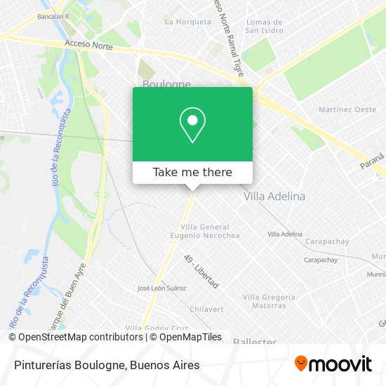 Pinturerías Boulogne map