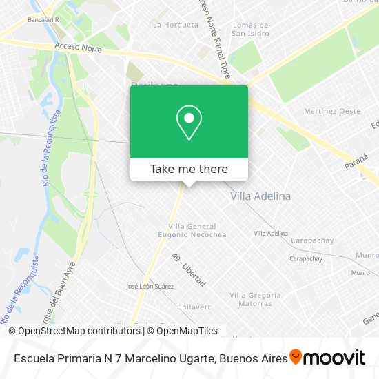 Mapa de Escuela Primaria N 7 Marcelino Ugarte