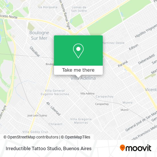 Irreductible Tattoo Studio map