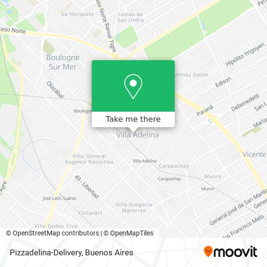Mapa de Pizzadelina-Delivery