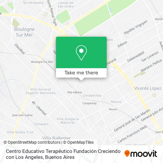 Centro Educativo Terapéutico Fundación Creciendo con Los Angeles map