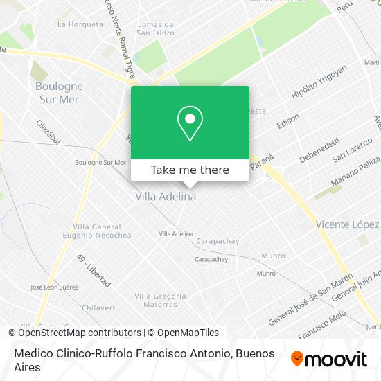 Medico Clinico-Ruffolo Francisco Antonio map