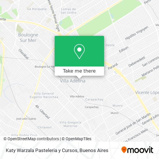 Katy Warzala Pasteleria y Cursos map