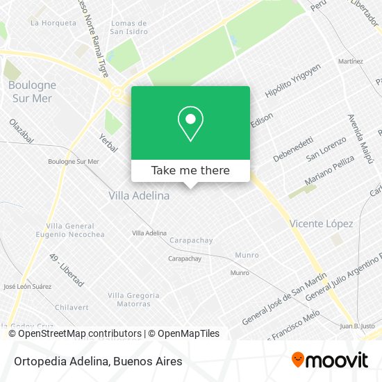 Ortopedia Adelina map