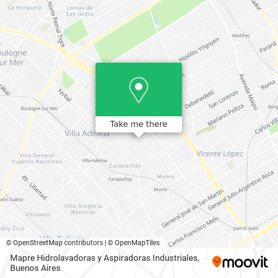 Mapre Hidrolavadoras y Aspiradoras Industriales map