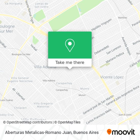 Aberturas Metalicas-Romano Juan map