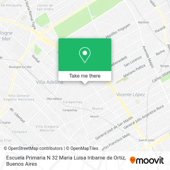 Escuela Primaria N 32 Maria Luisa Iribarne de Ortiz map
