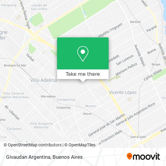 Givaudan Argentina map