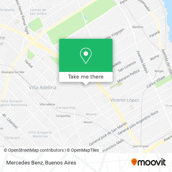 Mapa de Mercedes Benz