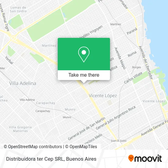 Distribuidora ter Cep SRL map