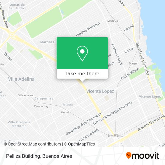 Mapa de Pelliza Building