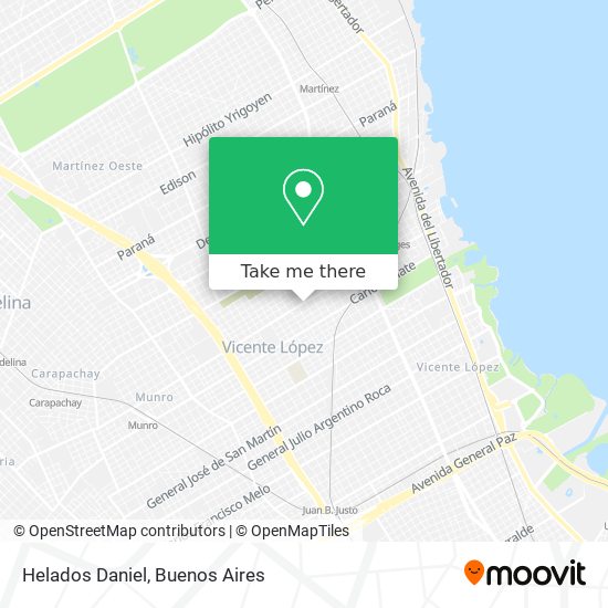 Mapa de Helados Daniel