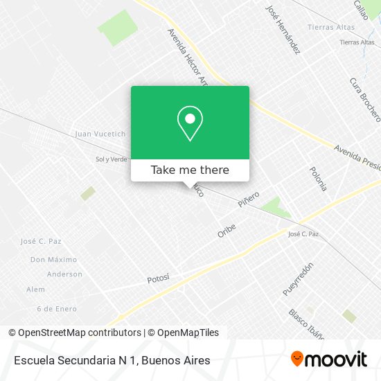 Escuela Secundaria N 1 map