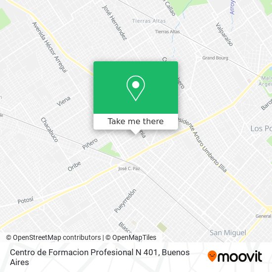 Centro de Formacion Profesional N 401 map