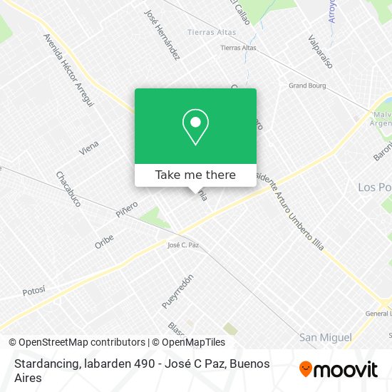 Stardancing, labarden 490 - José C Paz map