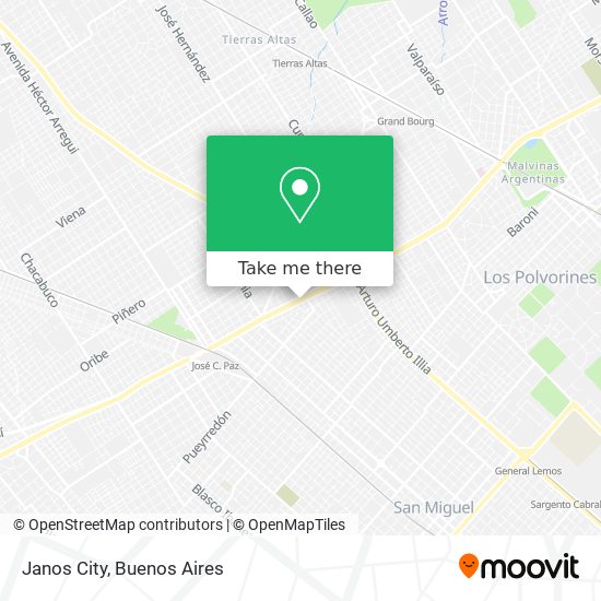 Janos City map