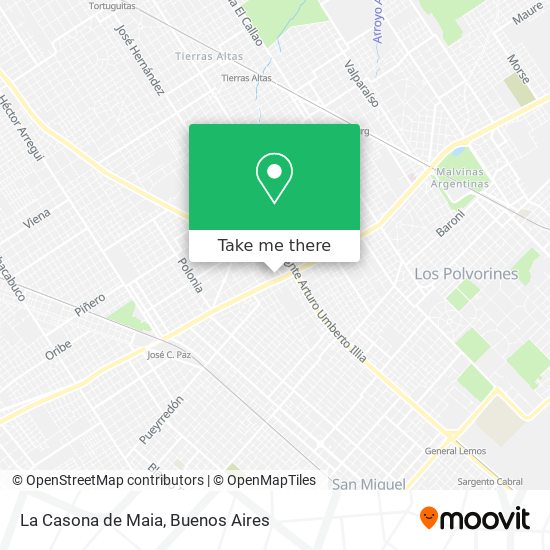 Mapa de La Casona de Maia